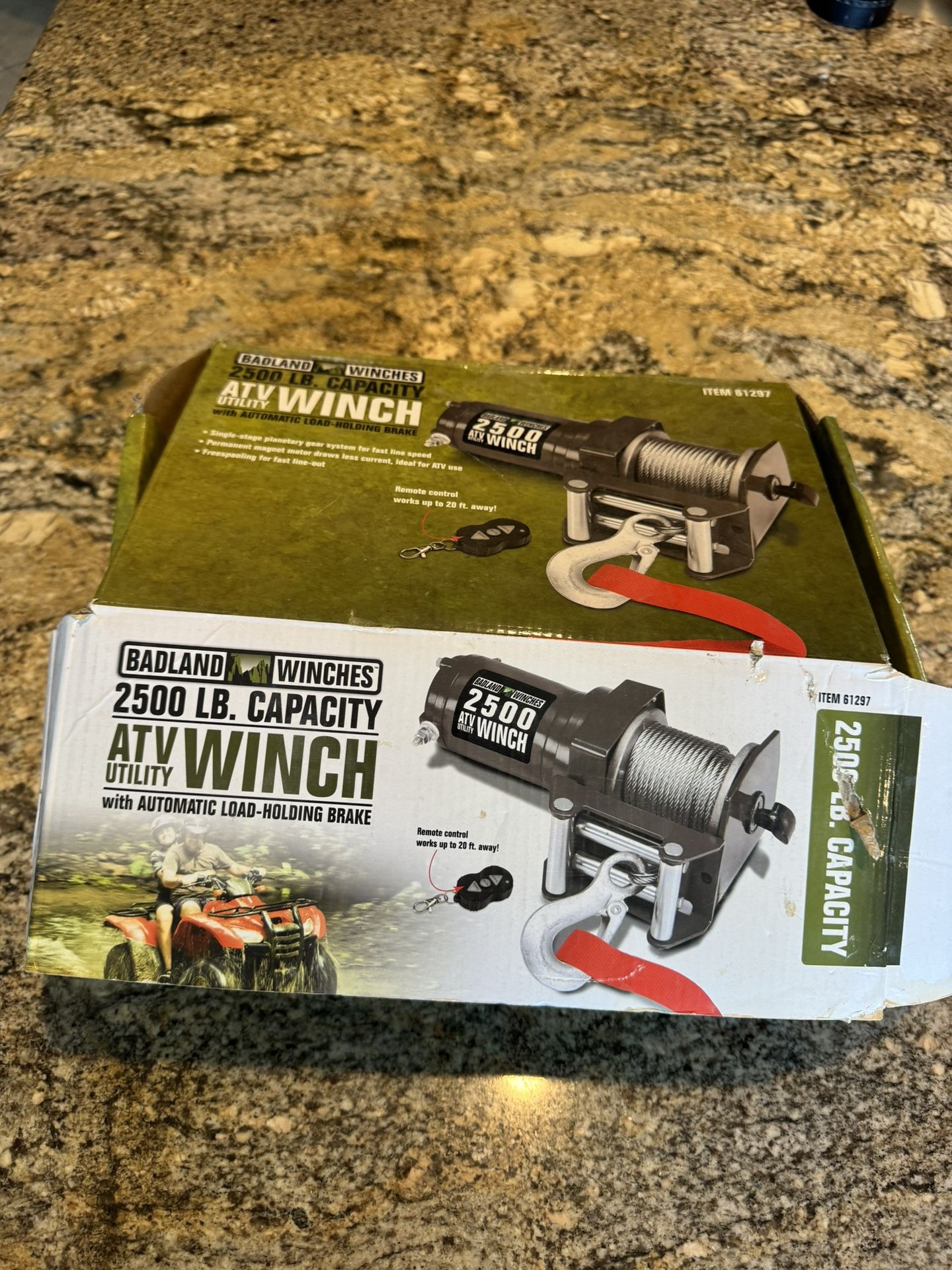 Badland Winches 2500 Lb. ATV/Utility Electric Winch - NO Wireless Remote 63476