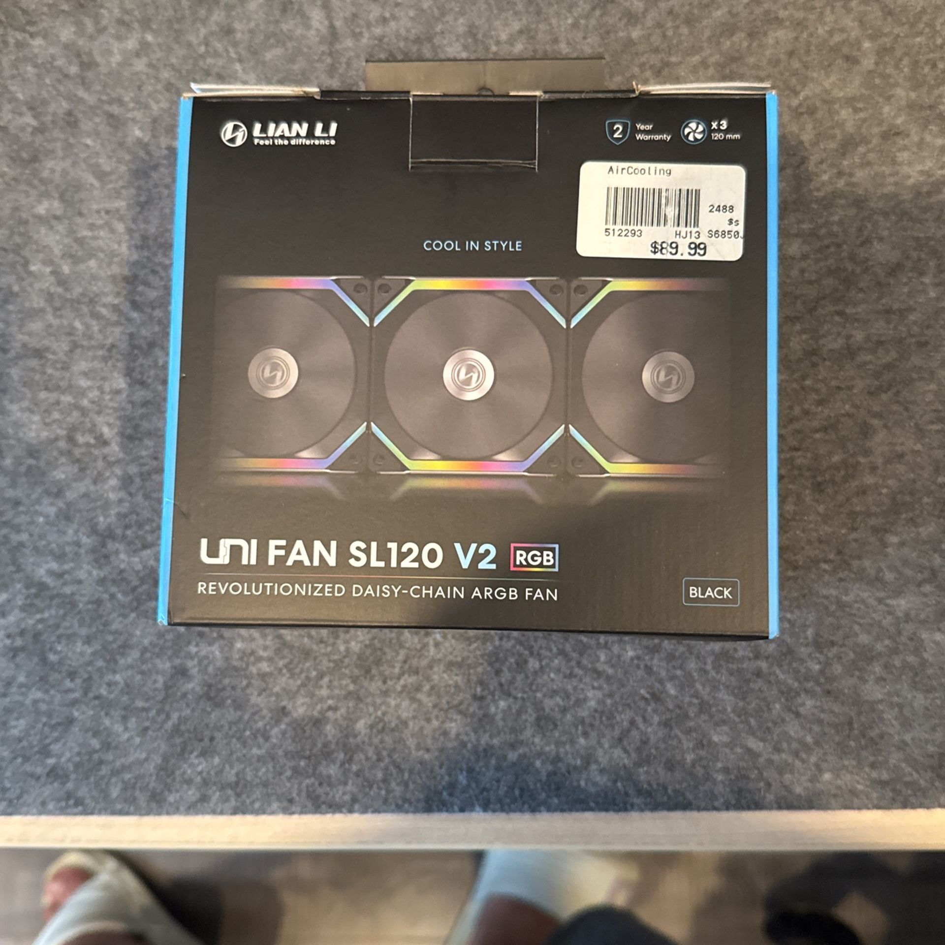 Lian Li Uni Fan Sl120 V2 3 Pack 120mm