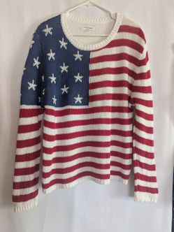 Women's sweater medium 4th of July Independence Day celebration American flag 250 party