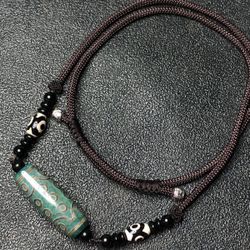 Welfare style ethnic style nine-eye twenty-one bead necklace clavicle chain men's simple versatile accessories sweater chain women's