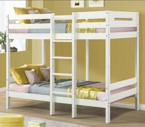Brand New White Twin Size Bunk Bed