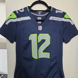Official Nike Seattle Seahawks "12th Man" Jersey - Navy & Action Green