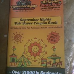Az State fair Coupon Book
