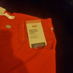 Corduroy Orange Levi's Pants For Boys