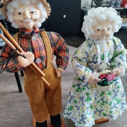 Collectable Grandma And Grandpa Dolls