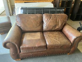 Leather 3 Piece Sofa