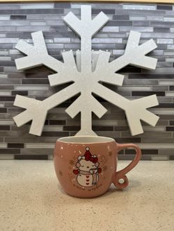 Hello Kitty Snowman Coffee Cup