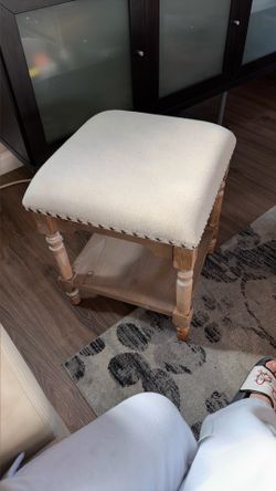 Ottoman With Shelf
