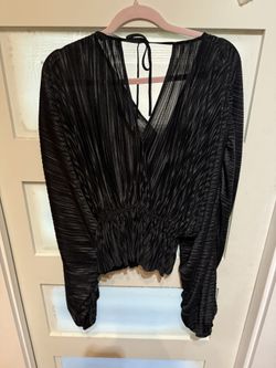 Black Night Out Pants And Blouse Set