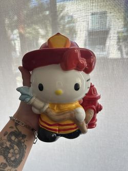 Hello Kitty Firefighter Ceramic
