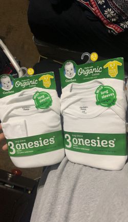 Long sleeve onesie Gerber organic cotton 0-3 months