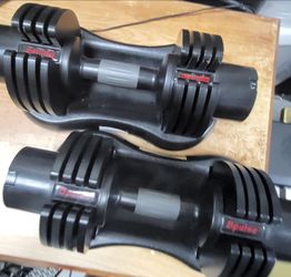The Bpulse adjustable dumbells pair