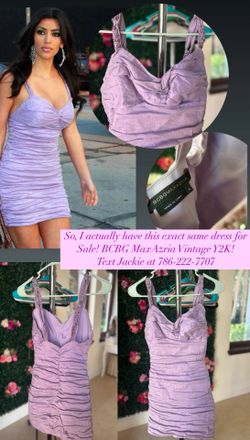 Vintage Y2K BCBG MaxAzria Lilac Dress Size 4