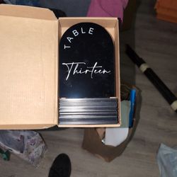 Wedding Table Signs 