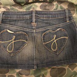 Girls Juicy Couture Denim Jean Skirt 