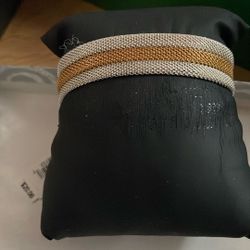 Silver And Gold Bracelet
