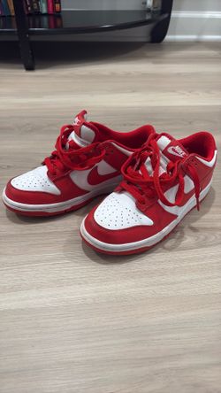 Nike Dunk Low GS White/University Red Size 4.5Y – Great Condition