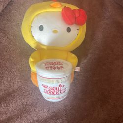 Cup Of Noodles X Hello Kitty Stuffed Animal 