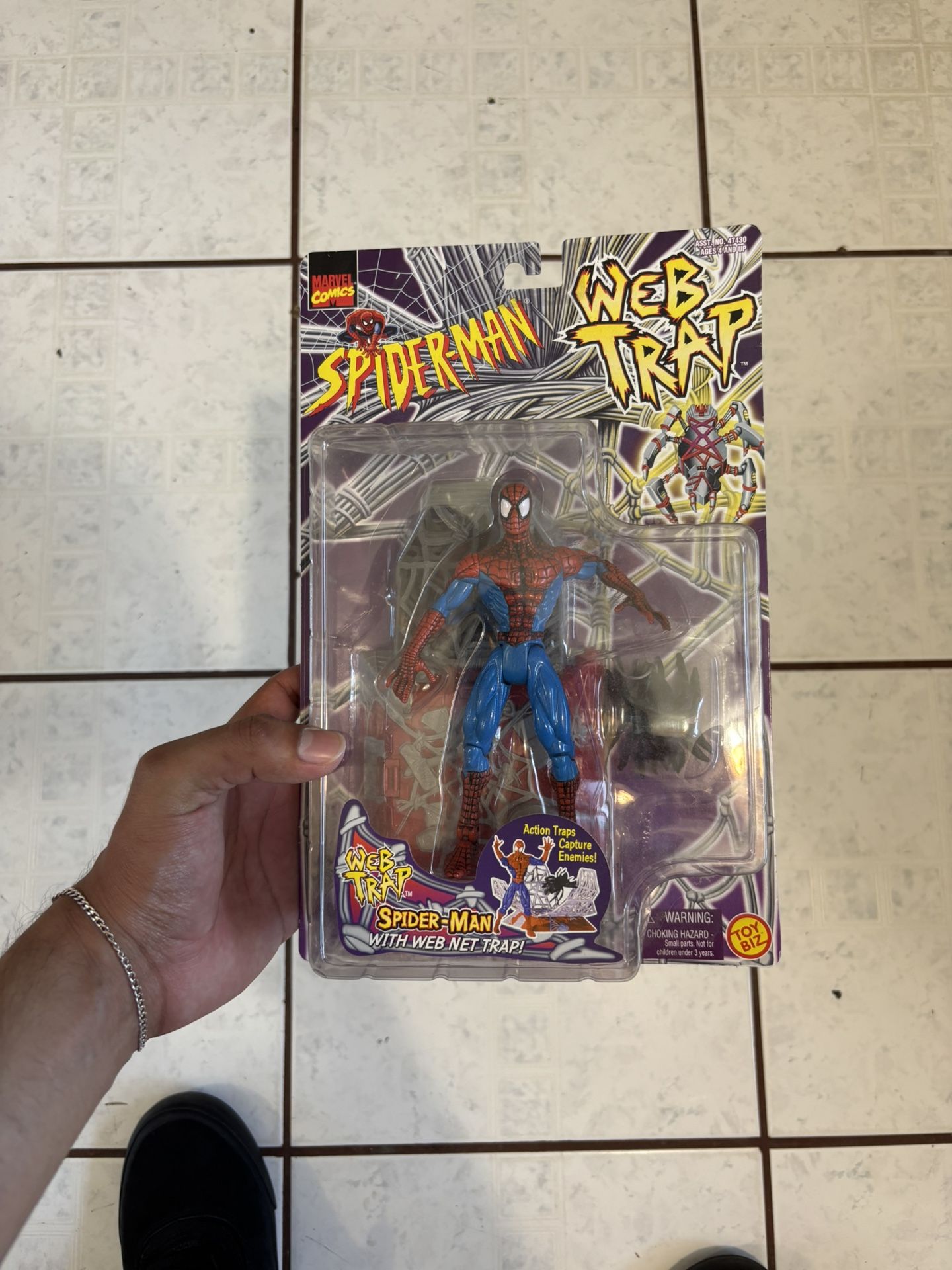 Spiderman Web Trap Toy Biz Action Figure Toys