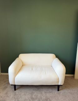 White loveseat