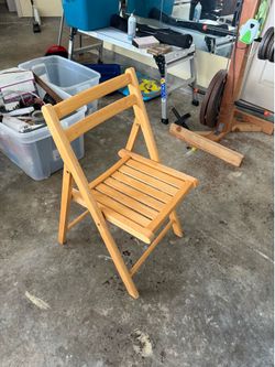 Wooden folding chairs