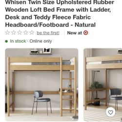 Twin bed with play space underneath  