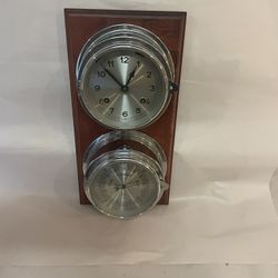 Weems And Plath Clock Barometer Combo 