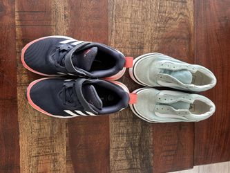 Kids Tennis Shoes Sneakers Size 1 & 1.5 Vans Adidas