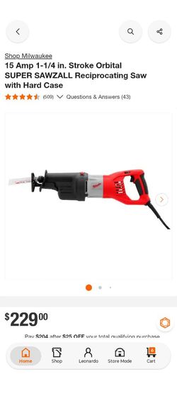 Milwaukee super sawzall