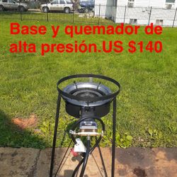 Base Con Quemador De Gas De Alta Presión Para Cocinar