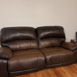 Leather Electric Reclining Couch