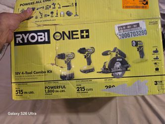 Ryobi 18V ONE+ 4-Tool Combo Kit