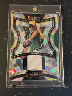 Panini 2025 Select Jacob Wilson Selective Swatches Prizm #SS-JW Athletics