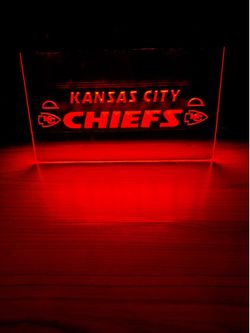 KANSAS CITY CHIEFS LED NEON LIGHT SIGN 8x12
