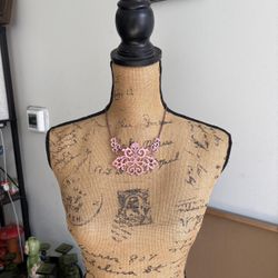 Pink Avant Garde Necklace.