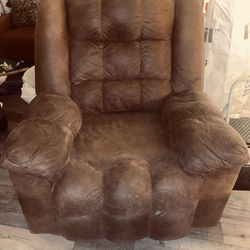 Brown Rocking Reclining Chair 