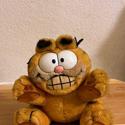 Vintage Garfield Plush Stuck on You Suction Cups with Tag 1981