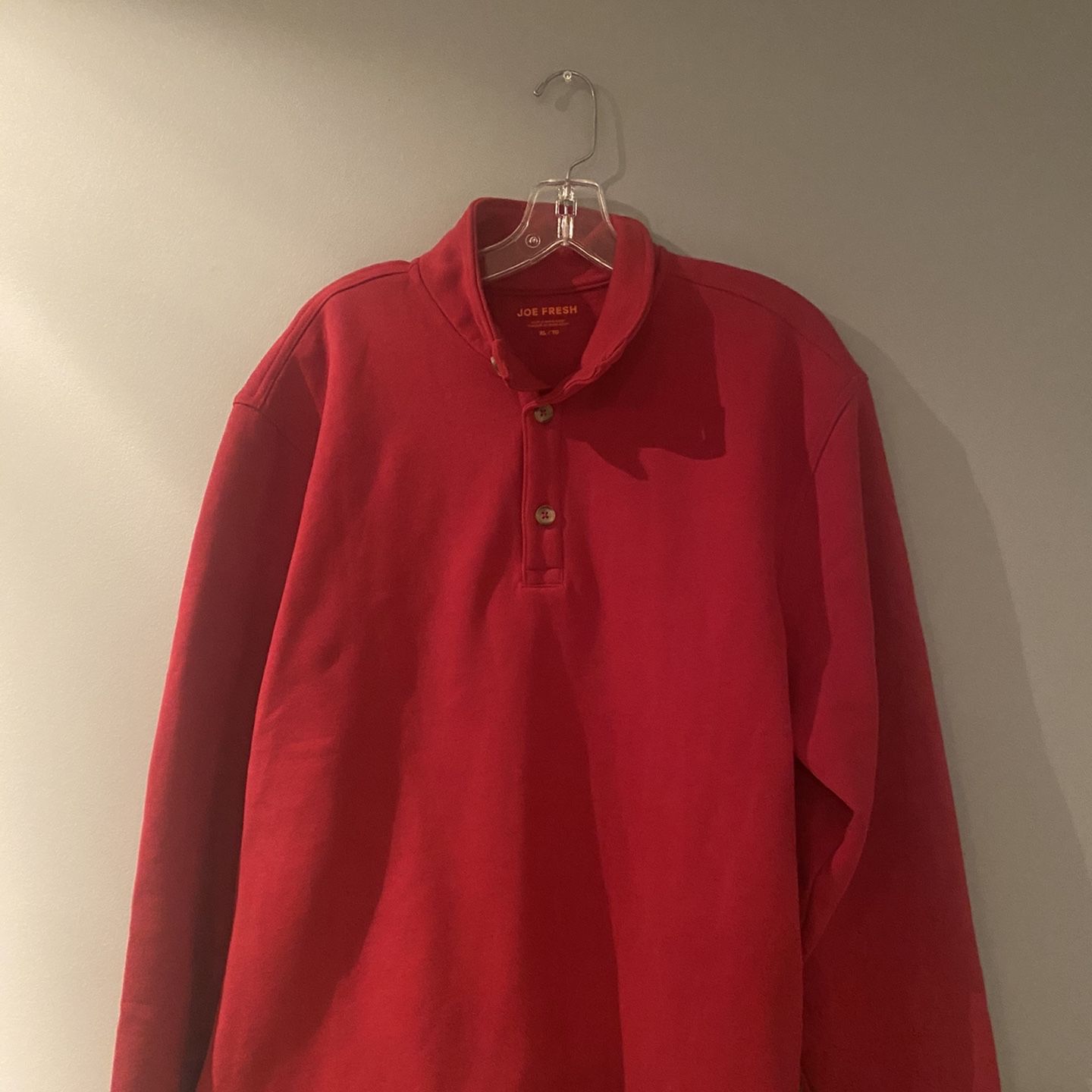 Joe Fresh Men’s Solid Fleece Henley Pullover ***Like New Condition***