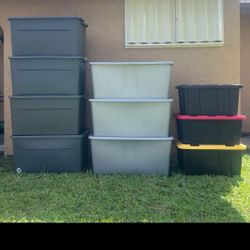  9 storage containers  