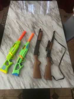 Toy gun and blaster four pack
