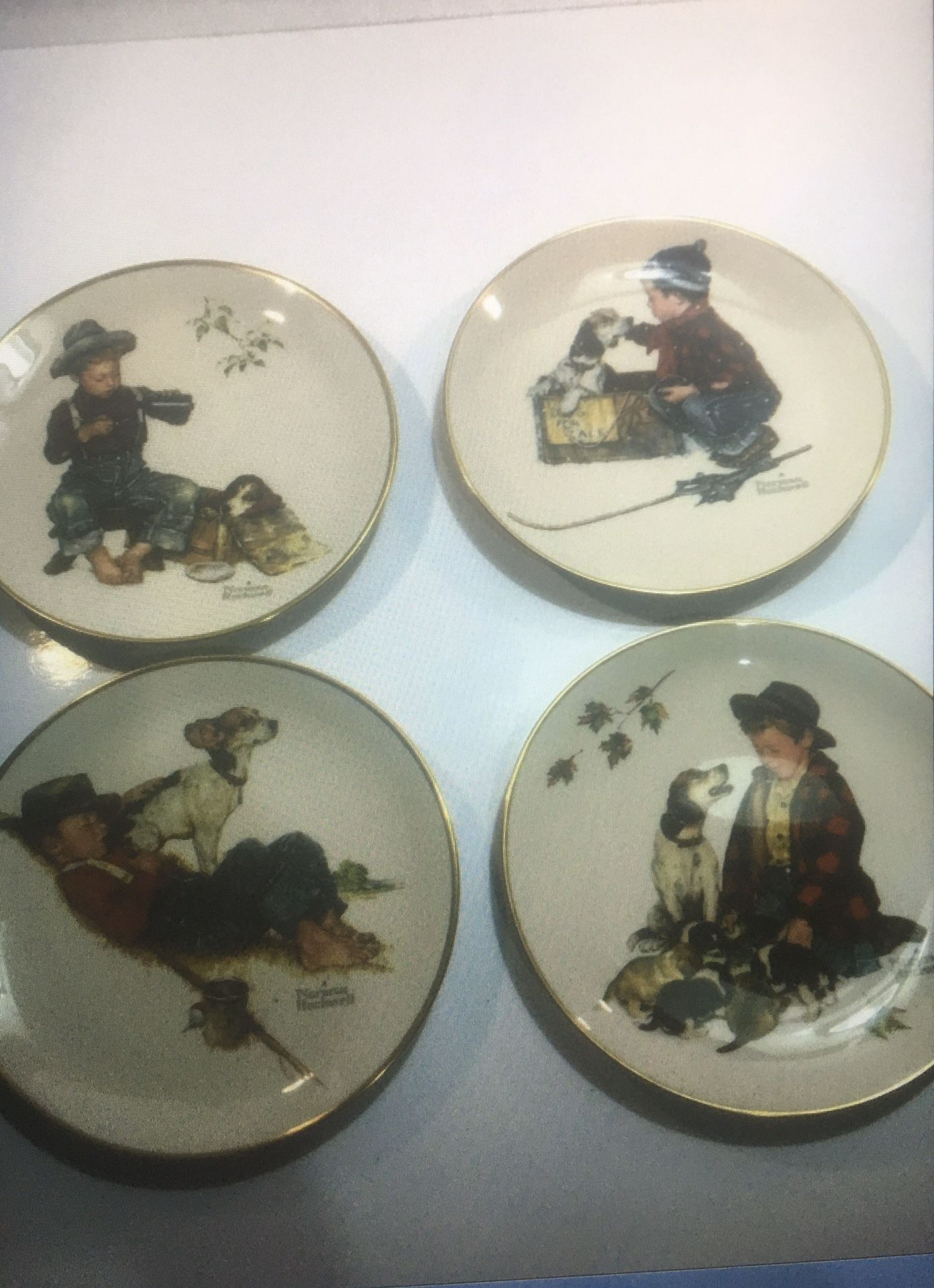 Norman Rockwell Ford Seasons Collector’s Plates 1971 Gotham China