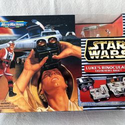 STAR WARS MICRO MACHINES TRANSFORMING LUKE'S BINOCULARS YAVIN REBEL BASE PLAYSET