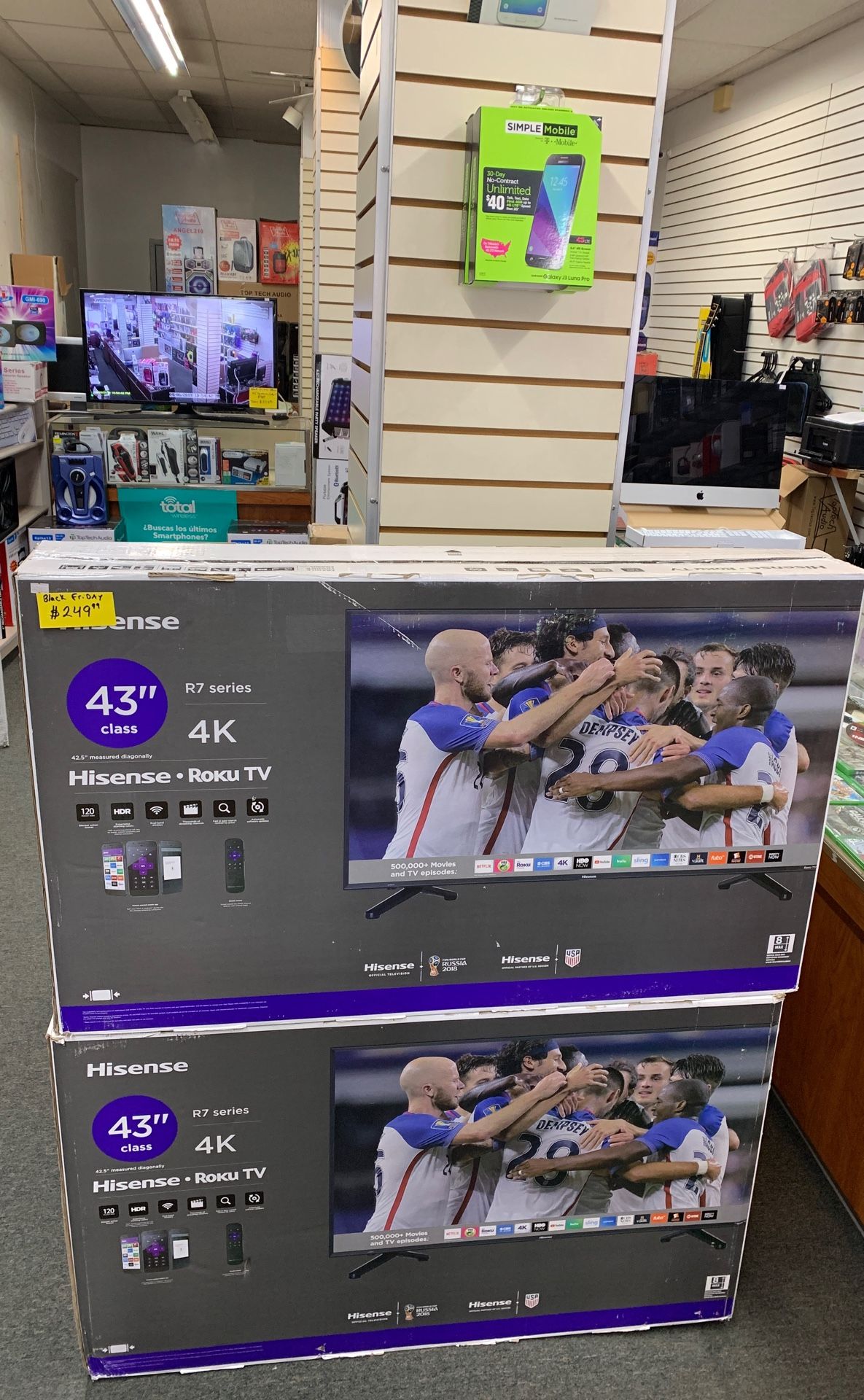 New 43” 4K smart
