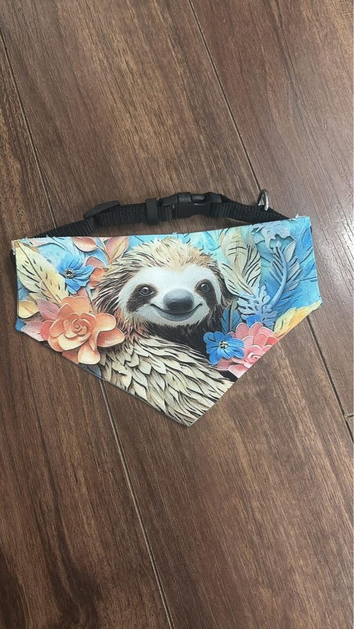 Sloth Small Dog Collar