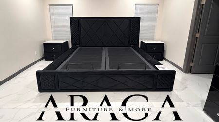 BRAND NEW LED, BLUETOOTH, STORAGE bed