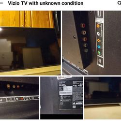 Vizio TV With Unknown Condition 