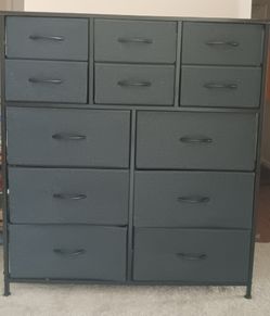 12 drawer cabinet dresser shelf 5 side pockets 2 hooks