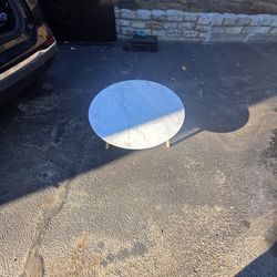 Modern marble top coffee table