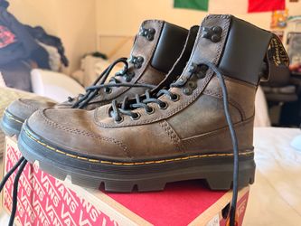 Dr. Martens Brown Leather Lace-Up Boots