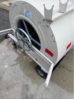 Evaporative cooler blower wheel